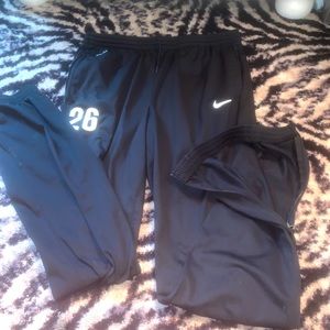 Black Nike joggers
